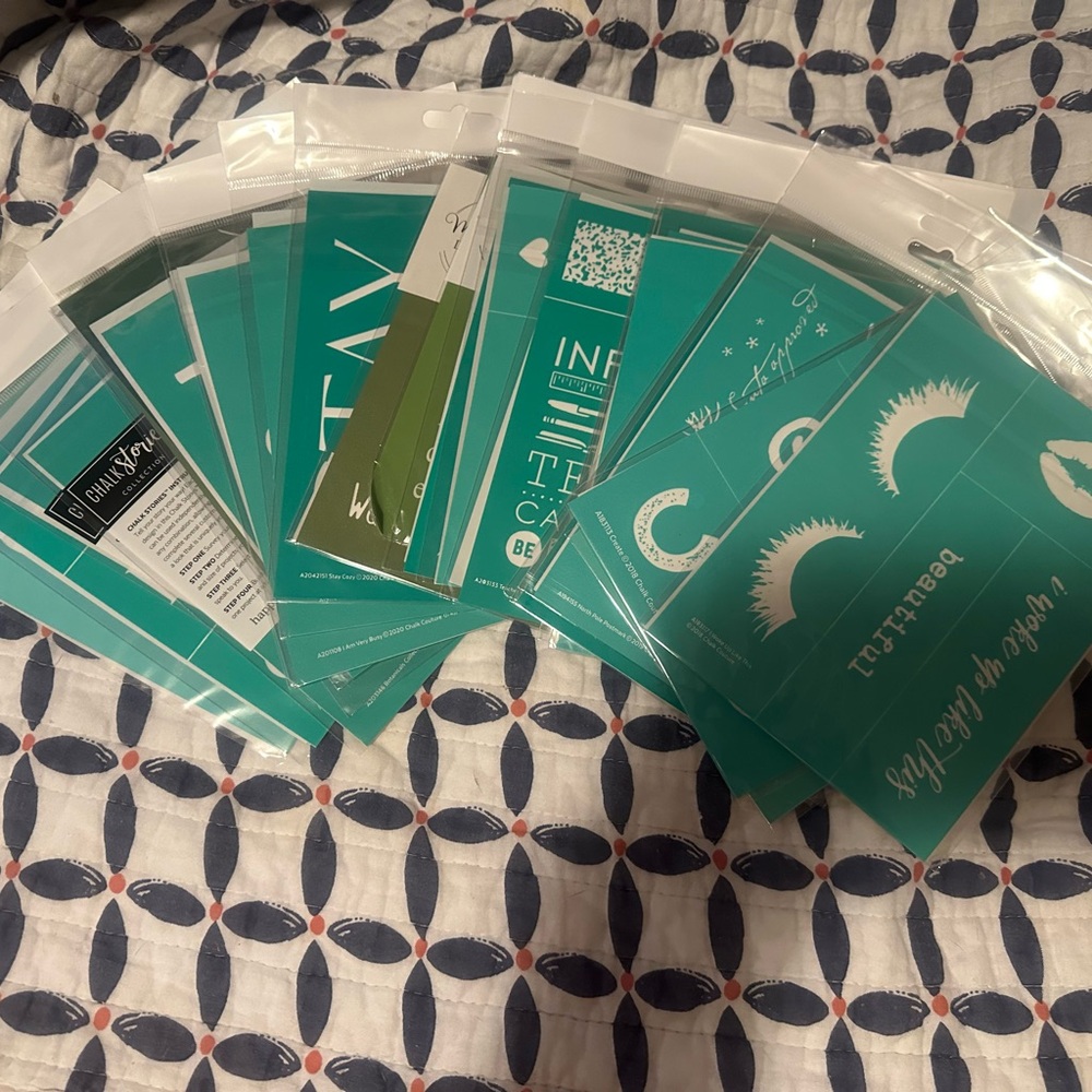 BUNDLE of 25 Chalk Couture Size A transfers